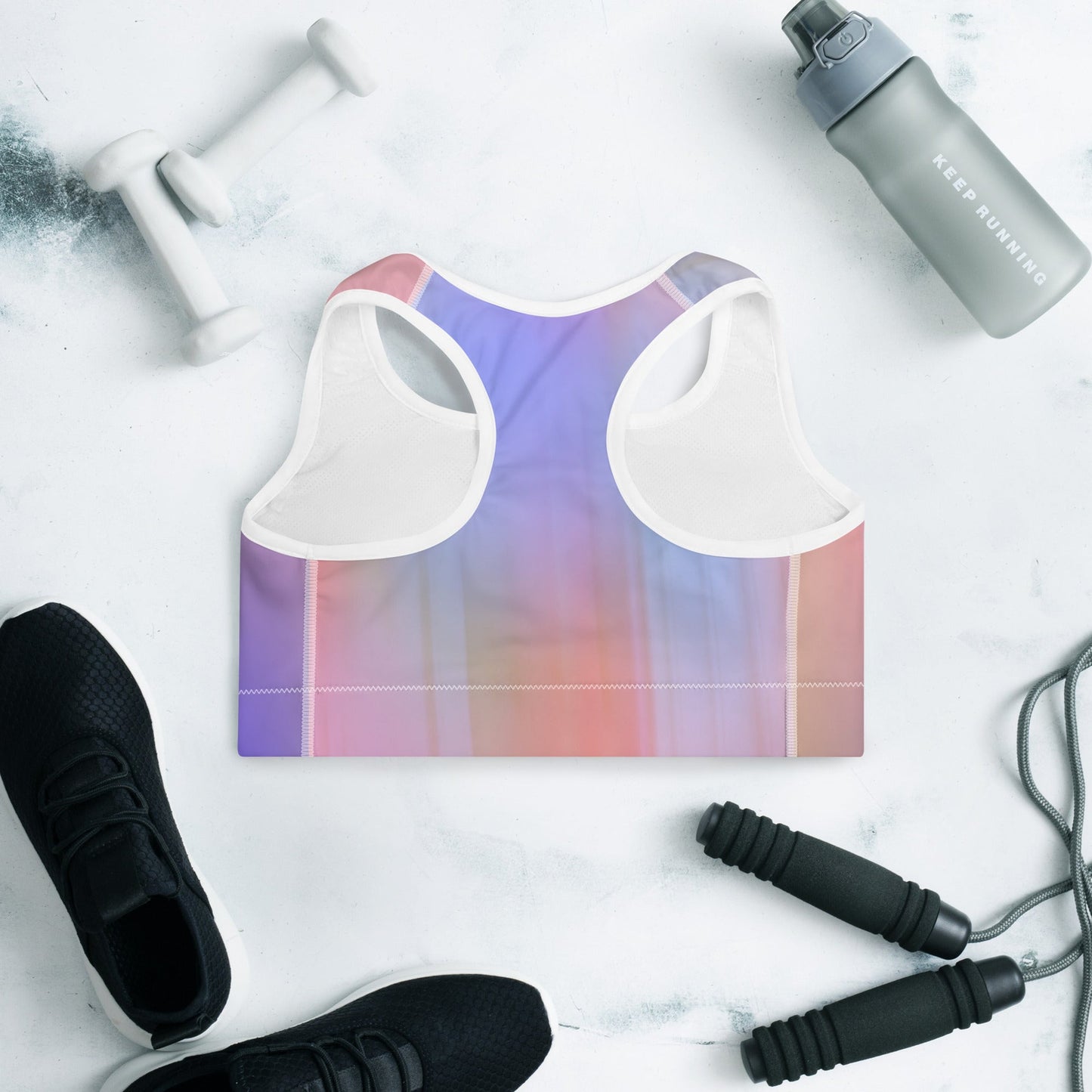 Color Wash Padded Sports Bra