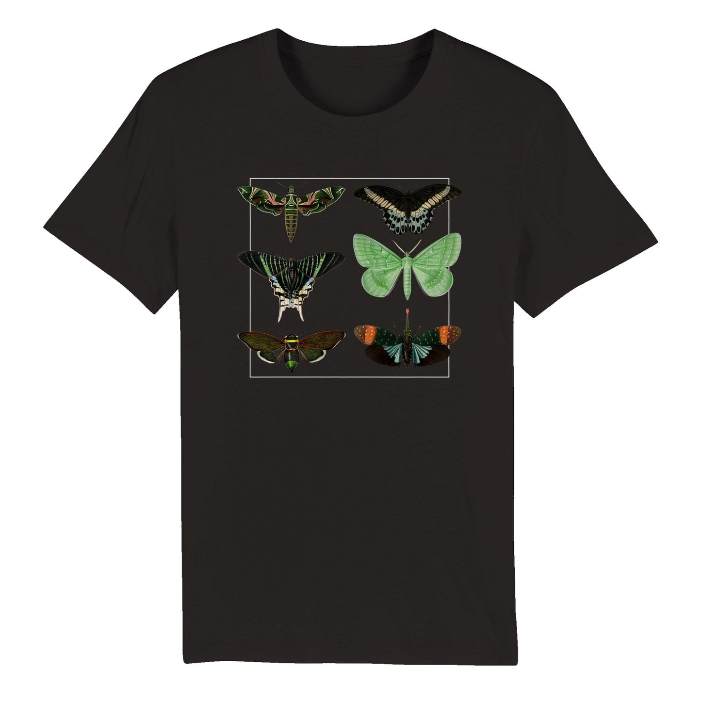 Green Butterfly - Unisex-T-Shirt aus Bio-Baumwolle
